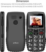 C1+4G Pro Black - Big Buttons Cell Phone for Seniors丨Basic Phone with SOS Button丨Charging Station丨1800mAh丨Loud Speaker丨Talking Clock丨Speed Dial丨Hands-free丨Large Font丨Unlocked Phones丨FM Radio - Image 9