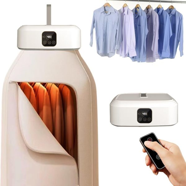 Portable Dryer With 480 Minute Timer Function 20 Minute Quick Drying Mini Dryer - a Compact Suitable for RVs, Apartments, Travel, Student Dormitories, equipped With a Drying Bag Remote Control