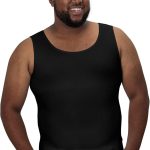 QORE LOGIQ Gynecomastia Compression Shirts for Men - Sleeveless Slimming Undershirts Tummy Control and Body Shaper Tank Top