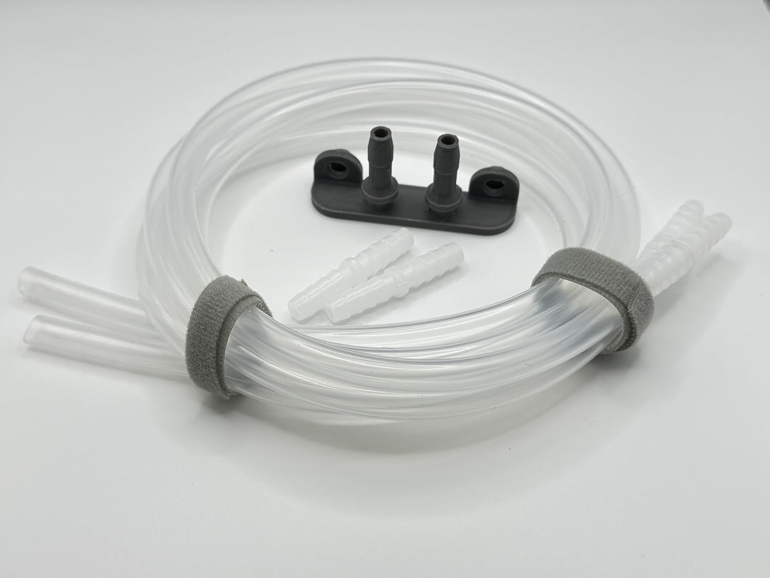 Generic Drain Hose Extension for GE Opal Nugget, and Other Ice Makers. Includes Hose Holder, 6.22 Feet Total Length (2 piecec @ 3.11' Ea). fits Ice Makers with 1/4'' ID Draining Hoses. 2 Generic Drain Hose Extension for GE Opal Nugget, and Other Ice Makers. Includes Hose Holder, 6.22 Feet Total Length (2 piecec @ 3.11' Ea). fits Ice Makers with 1/4'' ID Draining Hoses. - Image 2
