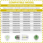 Sanyasi 5304511738 LED Light Bulb Refrigerator for Frigidaire Electrolux KEI D34L Fridge Light Bulb Replace PS12364857 AP6278388 Refrigerator Parts & Accessories (3.5W White Light) - Image 7