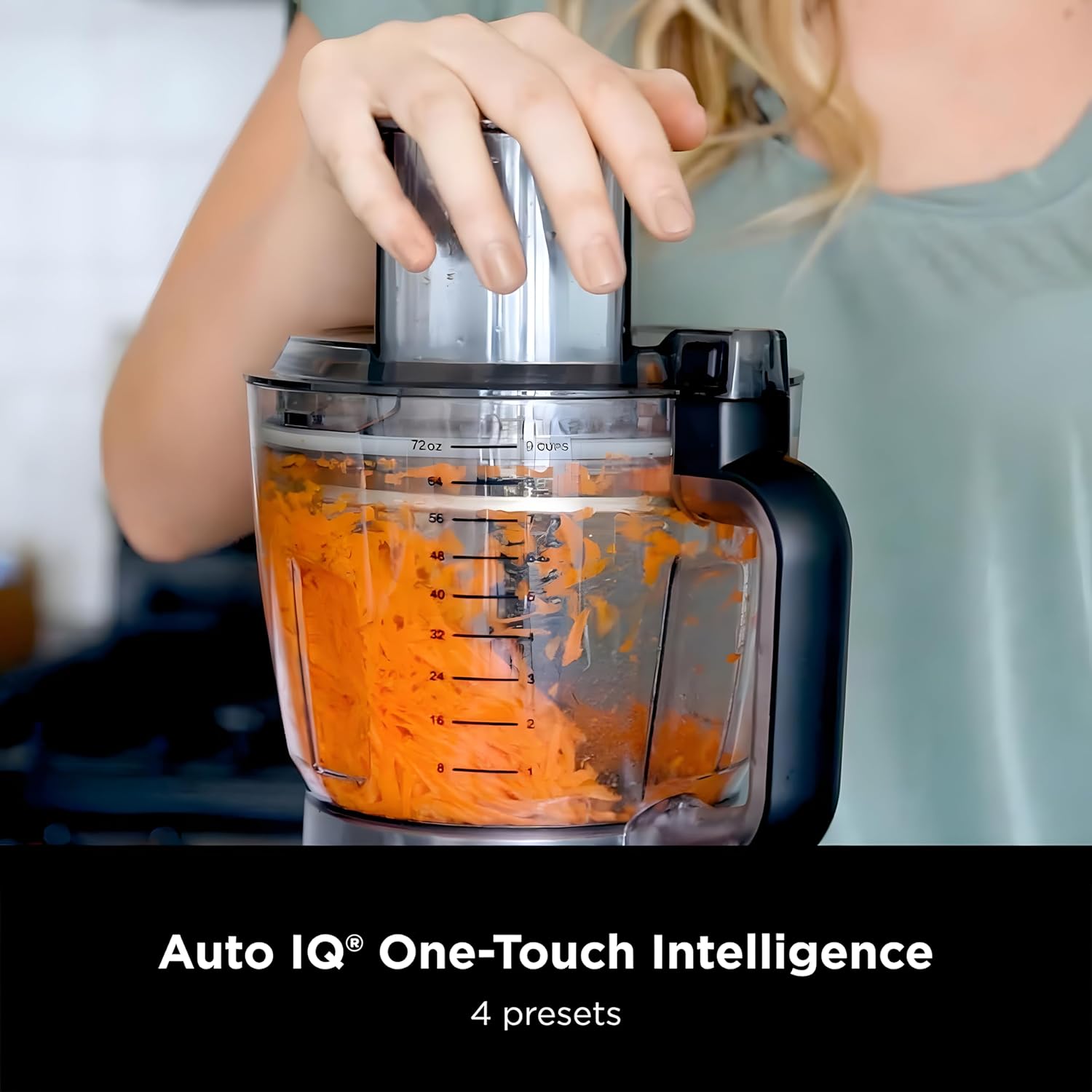 Ninja Food Processor, Professional Plus, 1000 Peak Watts, 4 Functions for Chopping, Slicing, Purees & Dough with 9-Cup Processor Bowl, 3 Blades, Food Chute & Pusher, Silver, BN601 6 Ninja Food Processor, Professional Plus, 1000 Peak Watts, 4 Functions for Chopping, Slicing, Purees & Dough with 9-Cup Processor Bowl, 3 Blades, Food Chute & Pusher, Silver, BN601 - Image 6