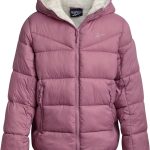 Reebok Girls Winter Coat - Heavyweight Quilted Sherpa Lined Parka Puffer Jacket - Warm Winter Jackets for Girls
