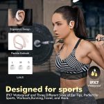 Wireless Earbuds, Sports Bluetooth Headphones, 80Hrs Playtime Ear Buds with LED Power Display, Noise Canceling Headset, IPX7 Waterproof Earphones for Workout/Running (Rose Gold) - Image 5