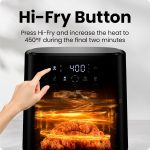 Chefman Air Fryer – 4 QT Compact Airfryer for Quick & Easy Meals in Minutes, Features Hi-Fry Technology for Extra Crisp, Touchscreen Controls with 4 Presets, Nonstick & Dishwasher Safe Basket - Black - Image 5