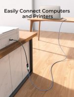 AINOPE 2 Pack USB Extensions Cable High Speed USB 3.0 Extension Cord Type A Male to Female Sturdy Braided Material Fast Data Transfer Compatible with USB Keyboard,Mouse,Flash Drive,Grey,6.6FT+6.6FT - Image 8