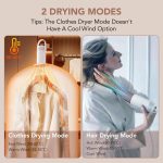 Portable Clothes Dryer, Compact Portable Dryer Machine for Apartment, RV, Travel - Premium 1000w Mini Dryer with Dry Bag, Hook for Light Clothes, Underwear - Image 6
