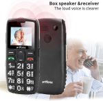 C1+4G Black - Large Buttons Cell Phone for Seniors丨Dumb Phone with SOS Button丨Charging Station丨1800mAh丨Talking Clock丨Speed Dial丨Hands-free丨Large Font丨Unlocked Phone丨Keypad Mobile丨Loud Speaker - Image 3