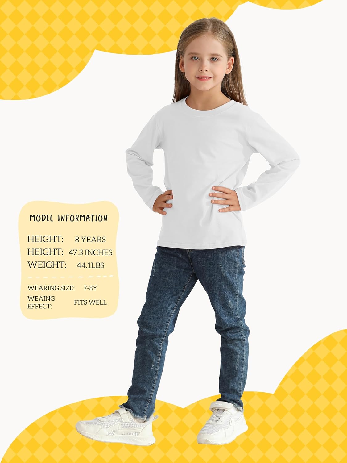 5 Pack Girls Long Sleeve Shirts Cotton T-Shirts Long-Sleeve Tagless Layering Tees for Youth Teen Girls 5-18 Years 6 5 Pack Girls Long Sleeve Shirts Cotton T-Shirts Long-Sleeve Tagless Layering Tees for Youth Teen Girls 5-18 Years - Image 6