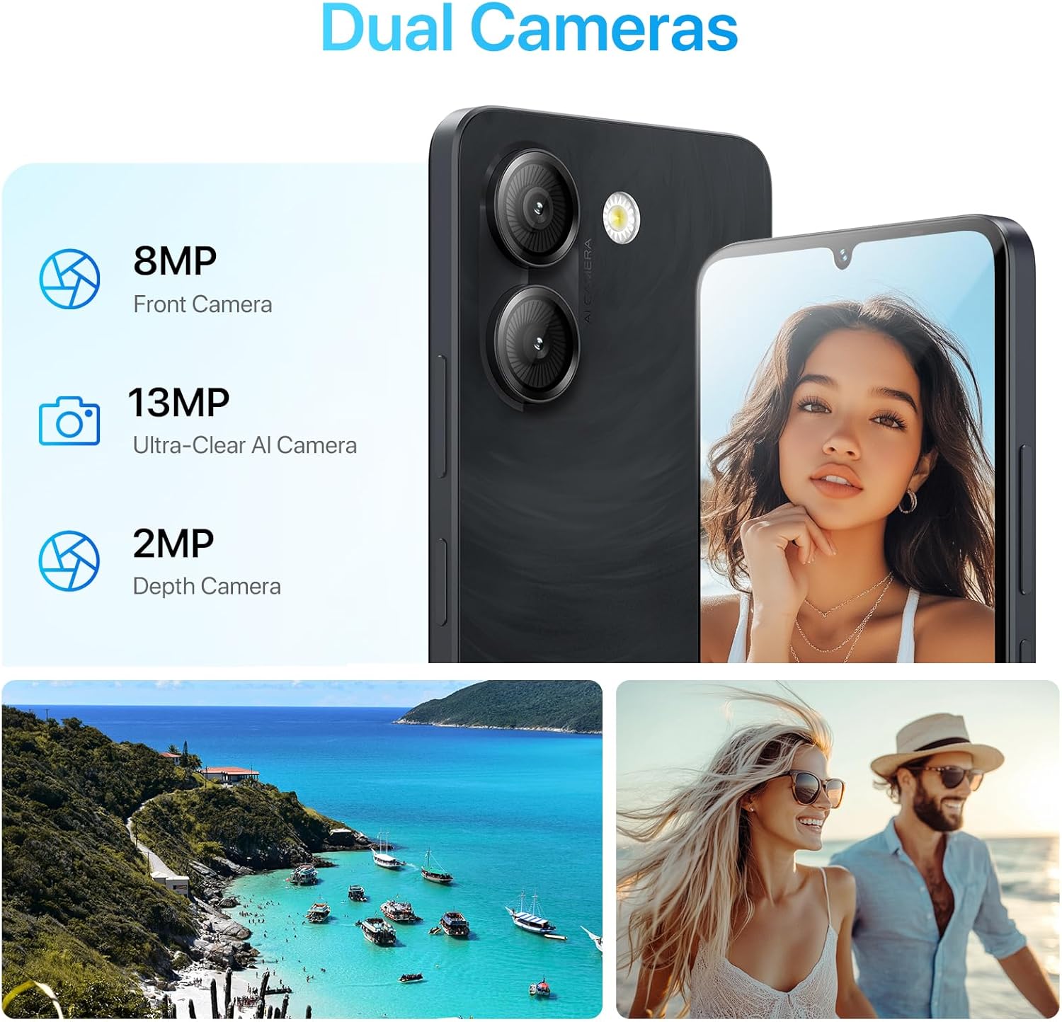 UMIDIGI G9A Unlocked Phones, Android 14 Go Cell Phone, 8GB+64GB/TF 1TB Expend Octa-Core, 4G Dual SIM Card, 3.5mm Headphone Jack 6.75" HD+Display Phones, AI Face Unlock Android Phone,5000mAh,GPS 5 UMIDIGI G9A Unlocked Phones, Android 14 Go Cell Phone, 8GB+64GB/TF 1TB Expend Octa-Core, 4G Dual SIM Card, 3.5mm Headphone Jack 6.75" HD+Display Phones, AI Face Unlock Android Phone,5000mAh,GPS - Image 5