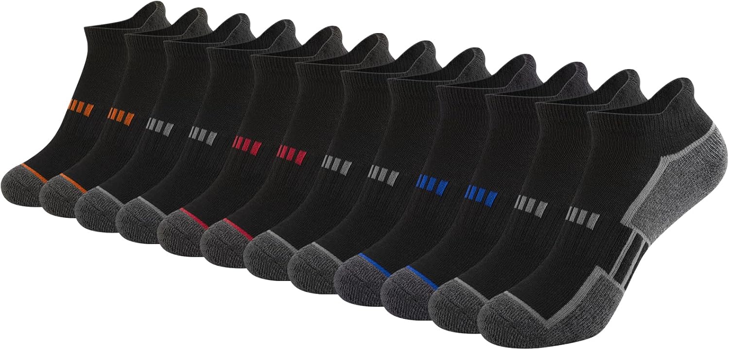 Comfoex 12 Pairs Boys Socks - Ankle Low Cut Athletic Half Cushioned Short Socks For Kids 4-6, 6-8, 8-10 Years Old 6 Comfoex 12 Pairs Boys Socks - Ankle Low Cut Athletic Half Cushioned Short Socks For Kids 4-6, 6-8, 8-10 Years Old - Image 6