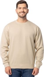 Fruit of the Loom Men's Eversoft Fleece Crewneck Sweatshirts, Moisture Wicking & Breathable, Sizes S-4x