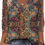 Zeagoo Women Long Sleeve Tops Dressy Casual V Neck Tshirts Basics Tee 2025 Fall Trendy Clothes S-2XL