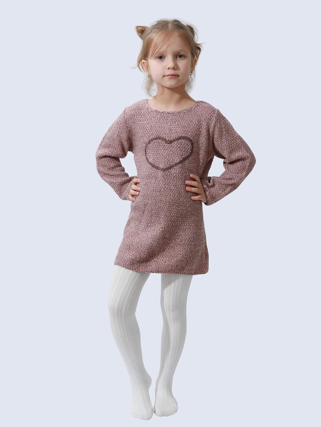 Girls' Cotton Tights - Toddler Cable Knit Footed Tights 4 Girls' Cotton Tights - Toddler Cable Knit Footed Tights - Image 4