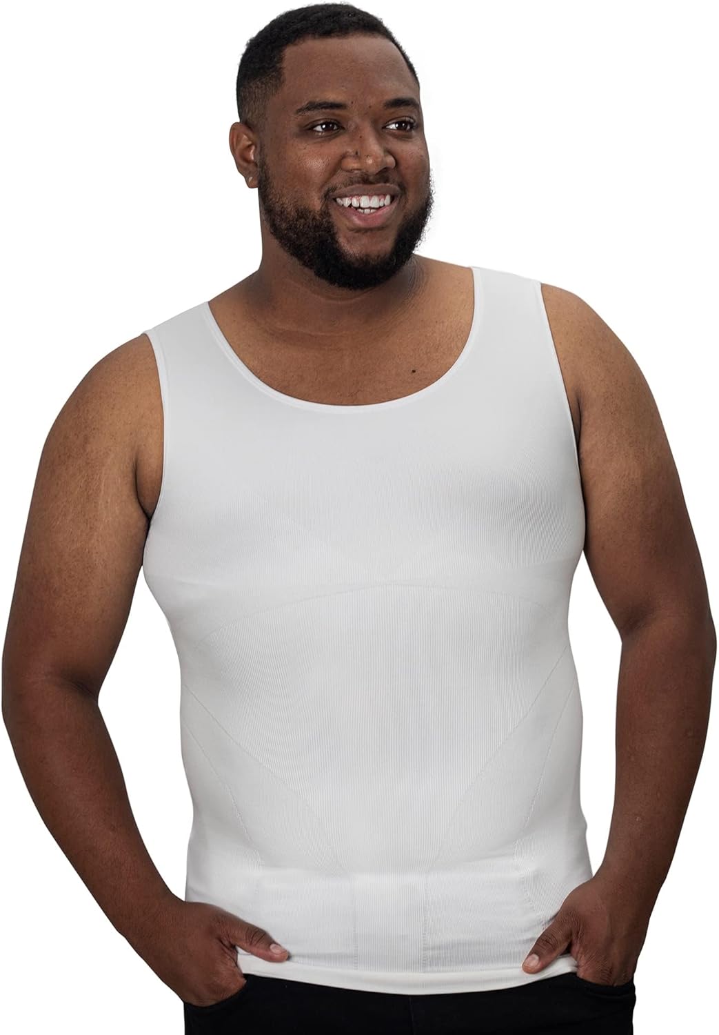 QORE LOGIQ Gynecomastia Compression Shirts for Men - Sleeveless Slimming Undershirts Tummy Control and Body Shaper Tank Top 1 QORE LOGIQ Gynecomastia Compression Shirts for Men - Sleeveless Slimming Undershirts Tummy Control and Body Shaper Tank Top