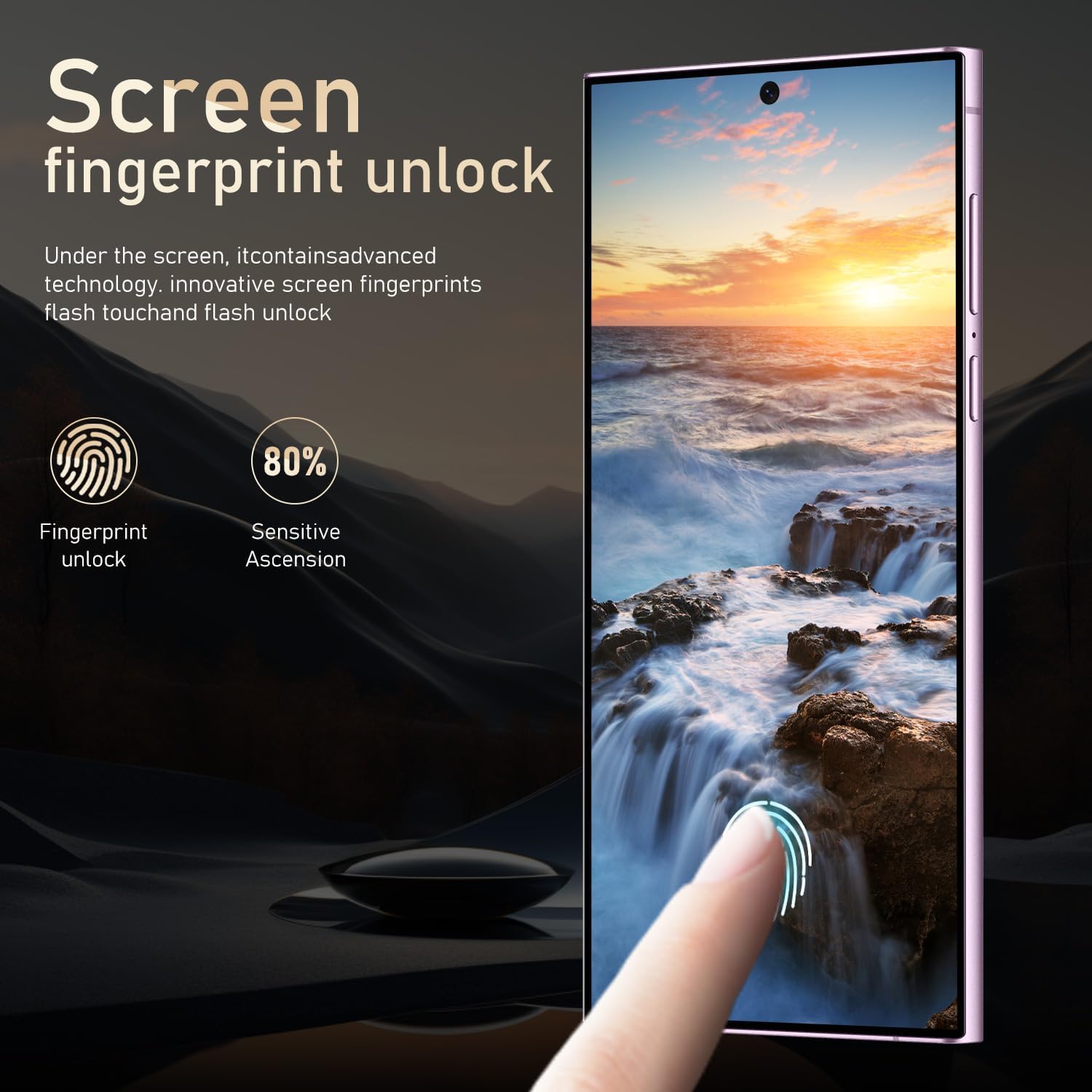 I24 Ultra Unlocked Phone,Built in Pen The Phone,Smartphone Battery 6800mAh 6.8" HD Screen,Android 14 16+512GB with 128GB Memory Card Cell Phone,5G/Face ID/Fingerprint Lock/GPS (Purple, 16+512GB) 4 I24 Ultra Unlocked Phone,Built in Pen The Phone,Smartphone Battery 6800mAh 6.8" HD Screen,Android 14 16+512GB with 128GB Memory Card Cell Phone,5G/Face ID/Fingerprint Lock/GPS (Purple, 16+512GB) - Image 4