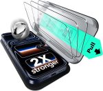 ESR 3 Pack for iPhone 17 Pro Max Screen Protector, Military-Grade Shatterproof, 9H Hardness, Full Coverage Tempered Glass with Ultra Fit Tray