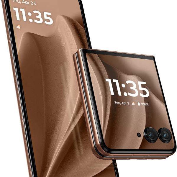 Motorola Razr+ 2025 | Unlocked | Made for US 12/256GB | 50MP Camera | Pantone Mocha Mousse