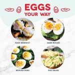 DASH Rapid Egg Cooker: 7 Egg Capacity Electric Egg Cooker for Hard Boiled Eggs, Poached Eggs, Scrambled Eggs, or Omelets with Auto Shut Off Feature - Black' - Image 7