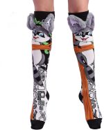 Crazy Socks For Kids Wacky Girls Cute Knee Socks Girl 3D High Tube Fashion Kids