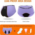 Teens Girls Period Underwear Kids Period Panties Menstrual Leakproof Protective Underwear for Teens Cotton Briefs - Image 2