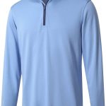 M MAELREG Quarter Zip Golf Pullover Men Dry Fit Long Sleeve Performance Wicking Mock Neck 1/4 Zip Pullover Mens Sweatshirt