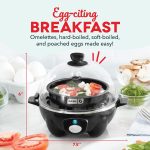 DASH Rapid Egg Cooker: 7 Egg Capacity Electric Egg Cooker for Hard Boiled Eggs, Poached Eggs, Scrambled Eggs, or Omelets with Auto Shut Off Feature - Black' - Image 3