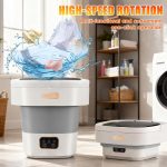 Portable Washing Machine,Mini Washer 16L Upgraded With Spin Basket 3 Modes Deep Cleaning for Underwear,Baby Clothes,Shirt,Small Delicates - Image 6