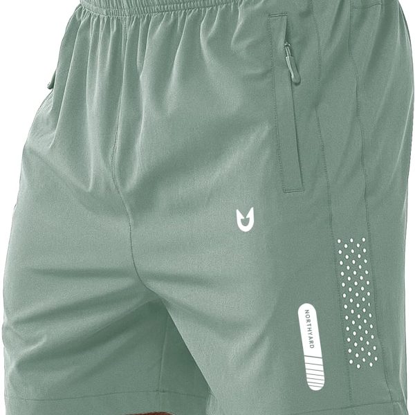NORTHYARD Men's Athletic Running Shorts Quick Dry Workout Shorts 7"/ 5"/ 9" Lightweight Sports Gym Basketball Tennis Hiking