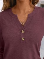 AUTOMET Women's Long Sleeve Shirts 2025 Fall Fashion Dressy Casual Tops Trendy Henley Blouses Cute Work Outfits Clothes - Image 5