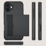 Qinmay Compatible with iPhone 17 Case Wallet,Built-in Card Holder, Heavy Duty Protective Dual Layer Shockproof Hidden Card Slot Slim Wallet Phone Cover for iPhone 17 ，Black - Image 6