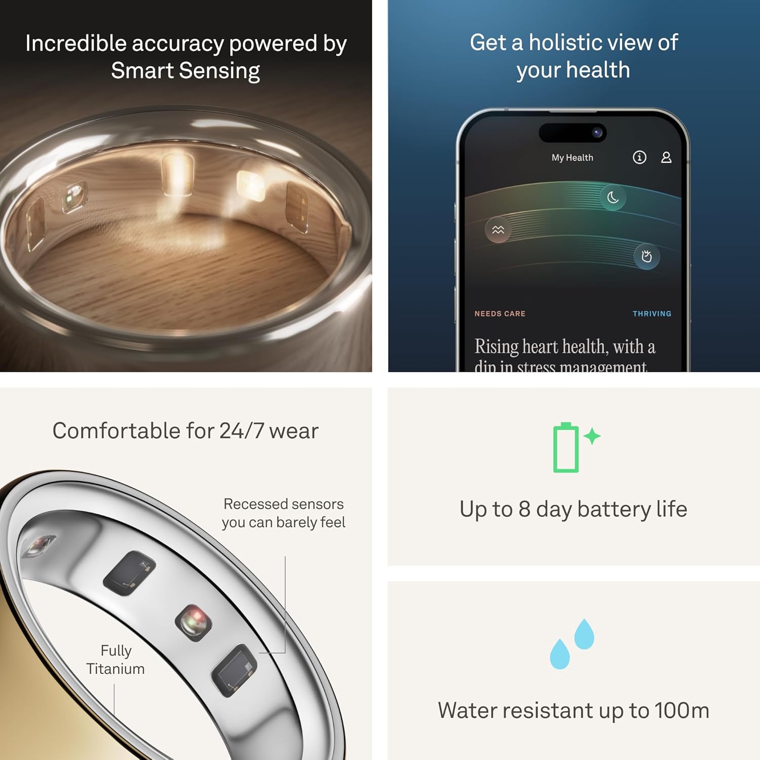 Oura Ring 4 - Gold - Size 8 - Size Before You Buy 5 Oura Ring 4 - Gold - Size 8 - Size Before You Buy - Image 5