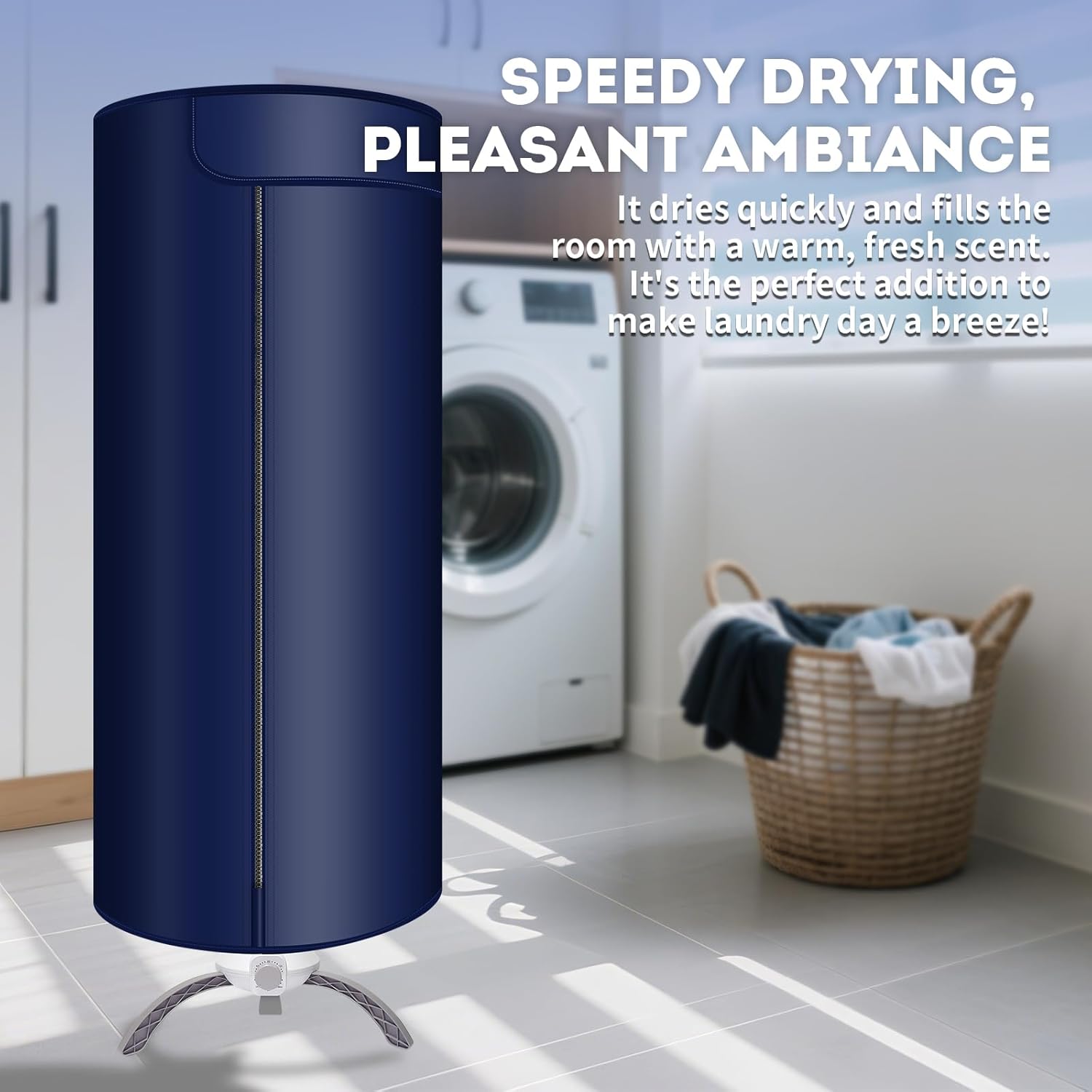 Portable Clothes Dryer - Upgraded Large Capacity for Families, Apartments,Travel and RV, Mini 900W Fast-Drying Machine for Clothing and Shoes Quick And Easy to Use Foldable Compact Dryer 2 Portable Clothes Dryer - Upgraded Large Capacity for Families, Apartments,Travel and RV, Mini 900W Fast-Drying Machine for Clothing and Shoes Quick And Easy to Use Foldable Compact Dryer - Image 2