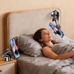 Qifutan Dash Mounted Holders Phone Holders for Your Car Phone Mount for Car Windshield Dashboard Air Vent Universal Desk Mounts Hands Free Automobile Cell Phone Holder Fit for iPhone Smartphone - Image 9