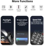 C1+4G Black - Large Buttons Cell Phone for Seniors丨Dumb Phone with SOS Button丨Charging Station丨1800mAh丨Talking Clock丨Speed Dial丨Hands-free丨Large Font丨Unlocked Phone丨Keypad Mobile丨Loud Speaker - Image 9
