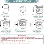 Portable Washing Machine, Mini Ultrasonic Washing Machine 3 in 1 Dishwashers Ultrasonic Waves Suitable for Home, Business, Travel, College Room, RV, Apartment (3.5IN) - Image 4