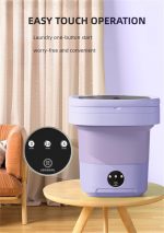 Portable Washing Machine, Mini Washer,16L Upgraded Large Capacity Foldable Washer.Deep Cleaning of Underwear, Baby Clothes and Other Small Clothes.Suitable for Apartments, Dormitories, Hotels.(Purple) - Image 6