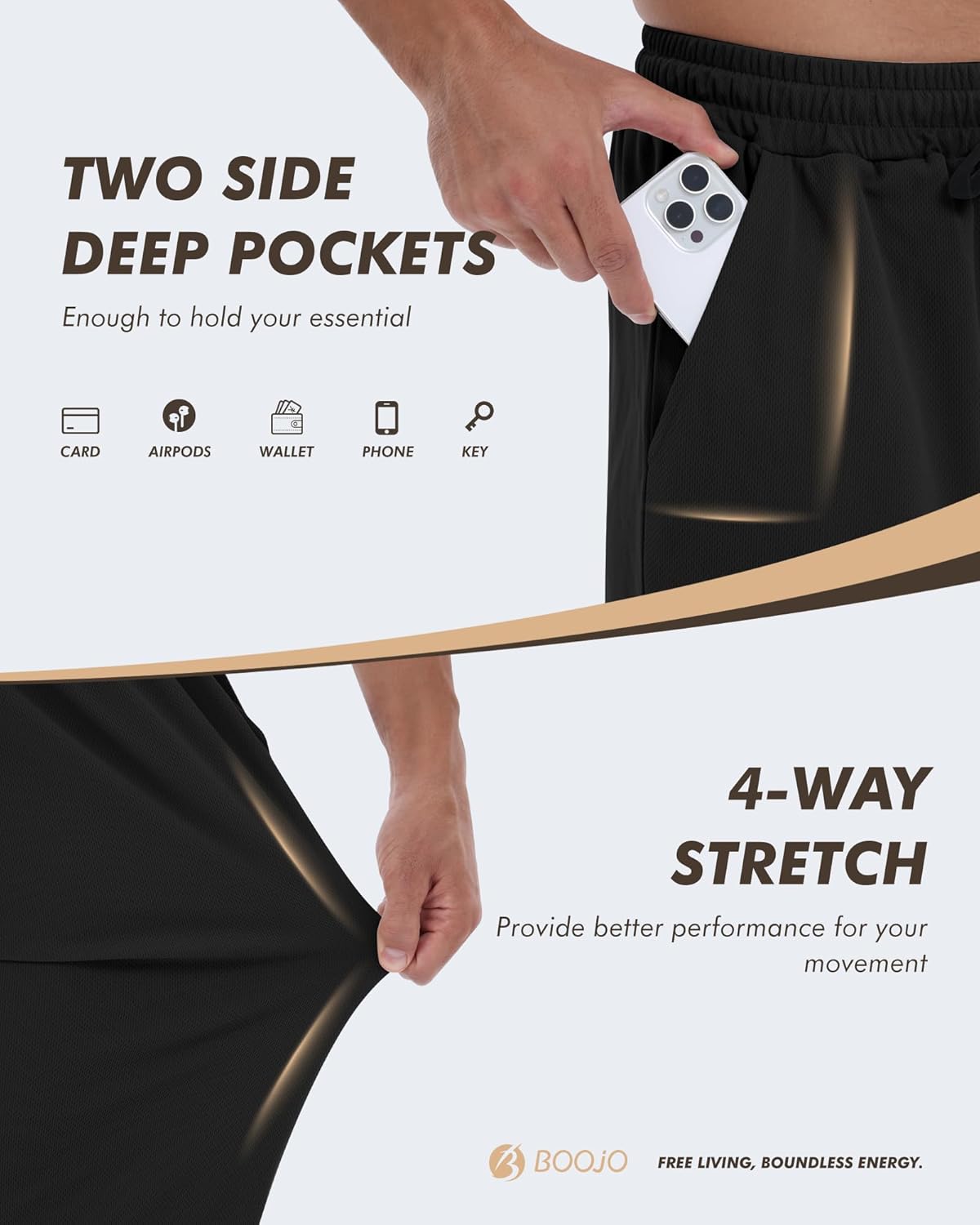 3 Pack Mens Sweatpants with Pockets - Mesh Open Bottom Athletic Joggers for Men Loose Fit Gym Workout Running Casual Pants 4 3 Pack Mens Sweatpants with Pockets - Mesh Open Bottom Athletic Joggers for Men Loose Fit Gym Workout Running Casual Pants - Image 4