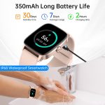 Smart Watches for Women Men with Bluetooth Call & AI Voice, 1.85" HD Fitness Tracker with Heart Rate SpO2 Sleep Monitor, 100+ Sports Modes,Mini Games, IP68 Waterproof Smartwatch for Android iOS Phones - Image 8