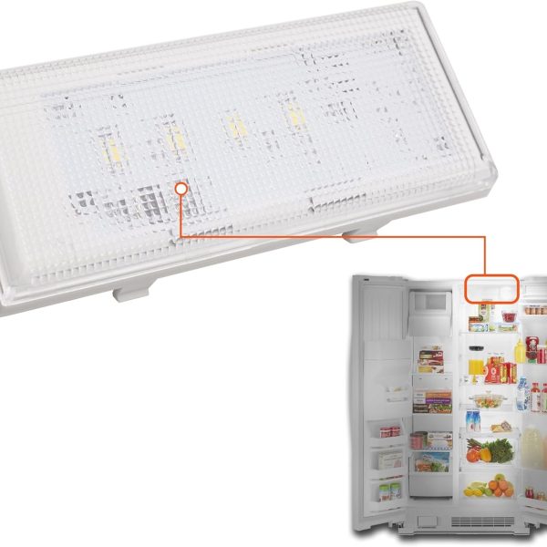 Refrigerator LED Light Control Board Replaces WPW10515058 W10465957 W10515058 W10522611 for Whirlpool, Kenmore, Maytag, KitchenAid Refrigerator (Main Led Light in Fridge)