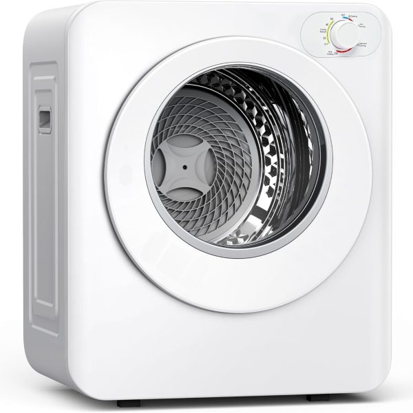 Euhomy Portable Clothes Dryer, 1.5 Cu.Ft. Portable Dryer, 850W Drying Machine with Front-Loading Stainless Steel Drum, 5 Functions, Suitable for Apartments, Dorms, RVs, Small Spaces
