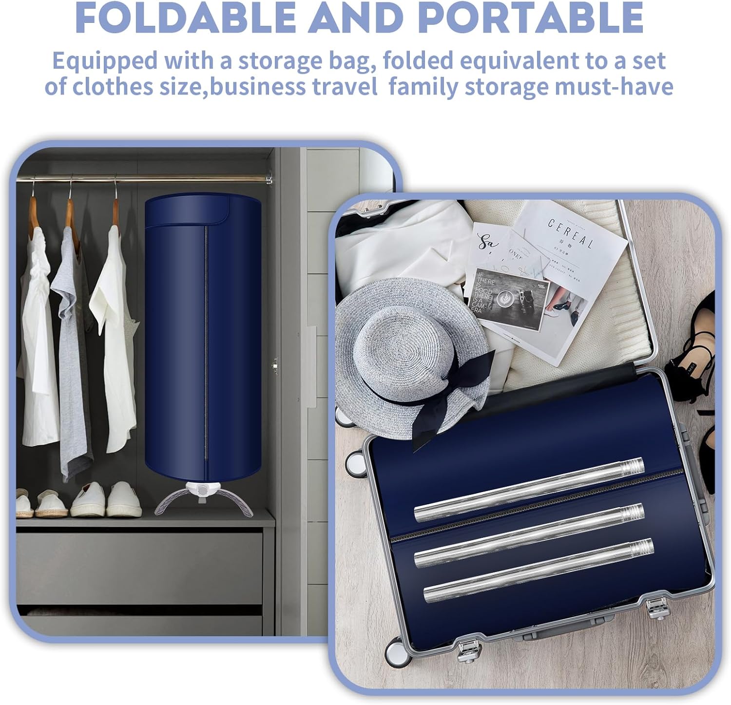 Portable Clothes Dryer - Upgraded Large Capacity for Families, Apartments,Travel and RV, Mini 900W Fast-Drying Machine for Clothing and Shoes Quick And Easy to Use Foldable Compact Dryer 5 Portable Clothes Dryer - Upgraded Large Capacity for Families, Apartments,Travel and RV, Mini 900W Fast-Drying Machine for Clothing and Shoes Quick And Easy to Use Foldable Compact Dryer - Image 5