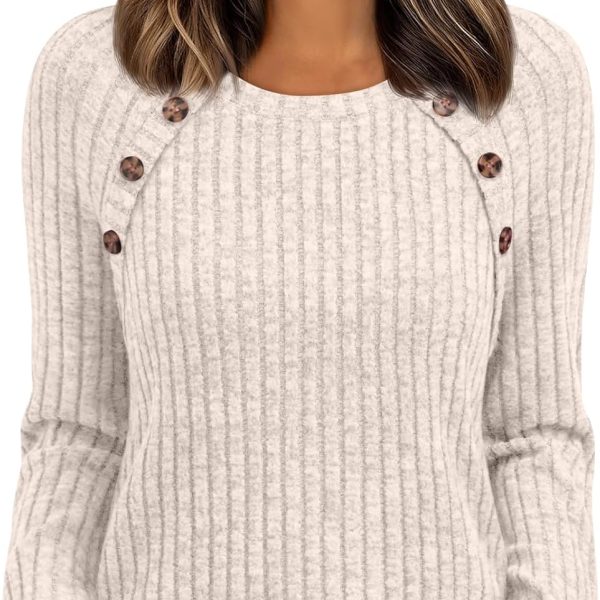 LILLUSORY Womens Tops Long Sleeve Shirts Fall Lightweight Sweaters