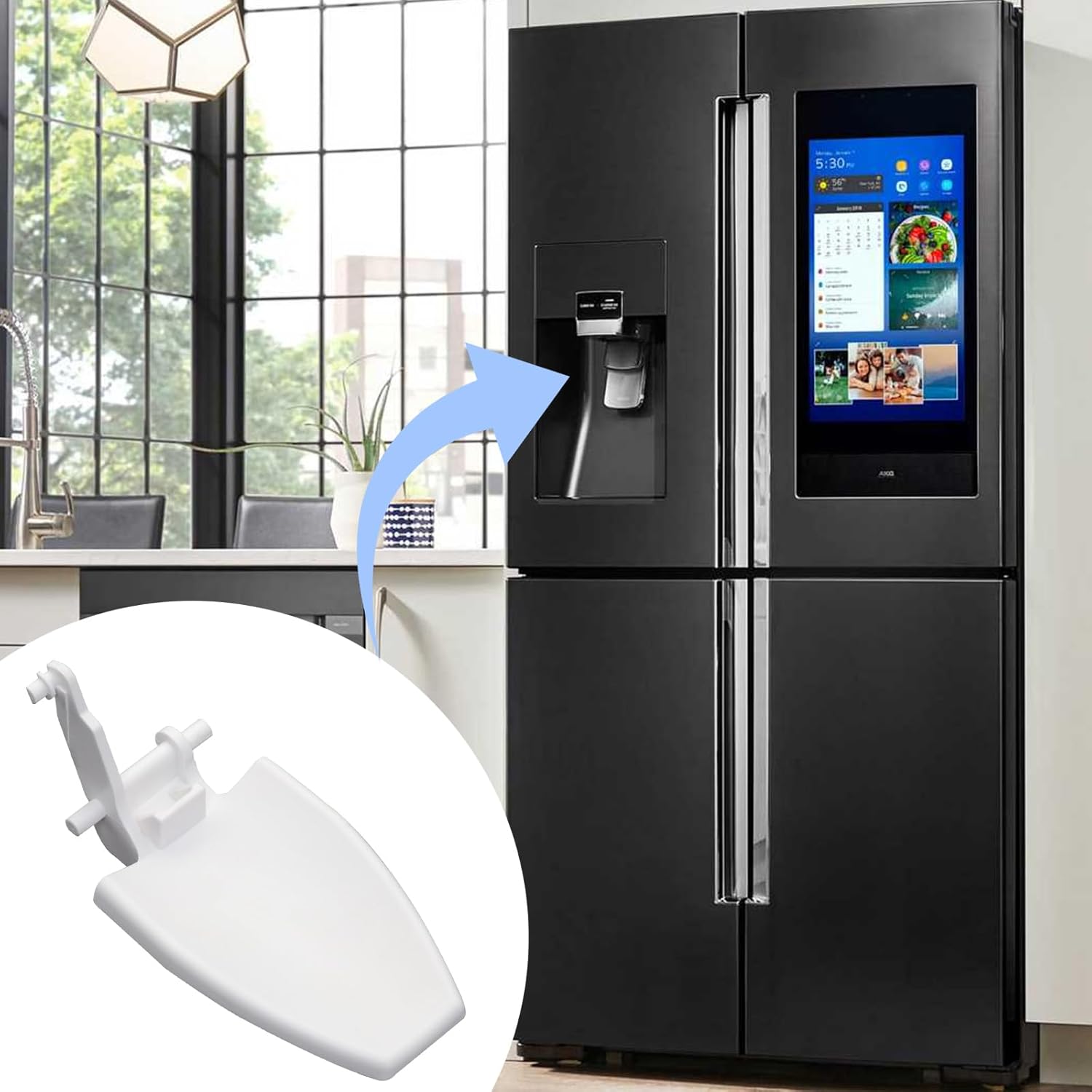 241682001 Refrigerator Water Dispenser Lever compatible with Frigidaire, Kenmore Refrigerator Water Dispenser Actuator 7 241682001 Refrigerator Water Dispenser Lever compatible with Frigidaire, Kenmore Refrigerator Water Dispenser Actuator - Image 7