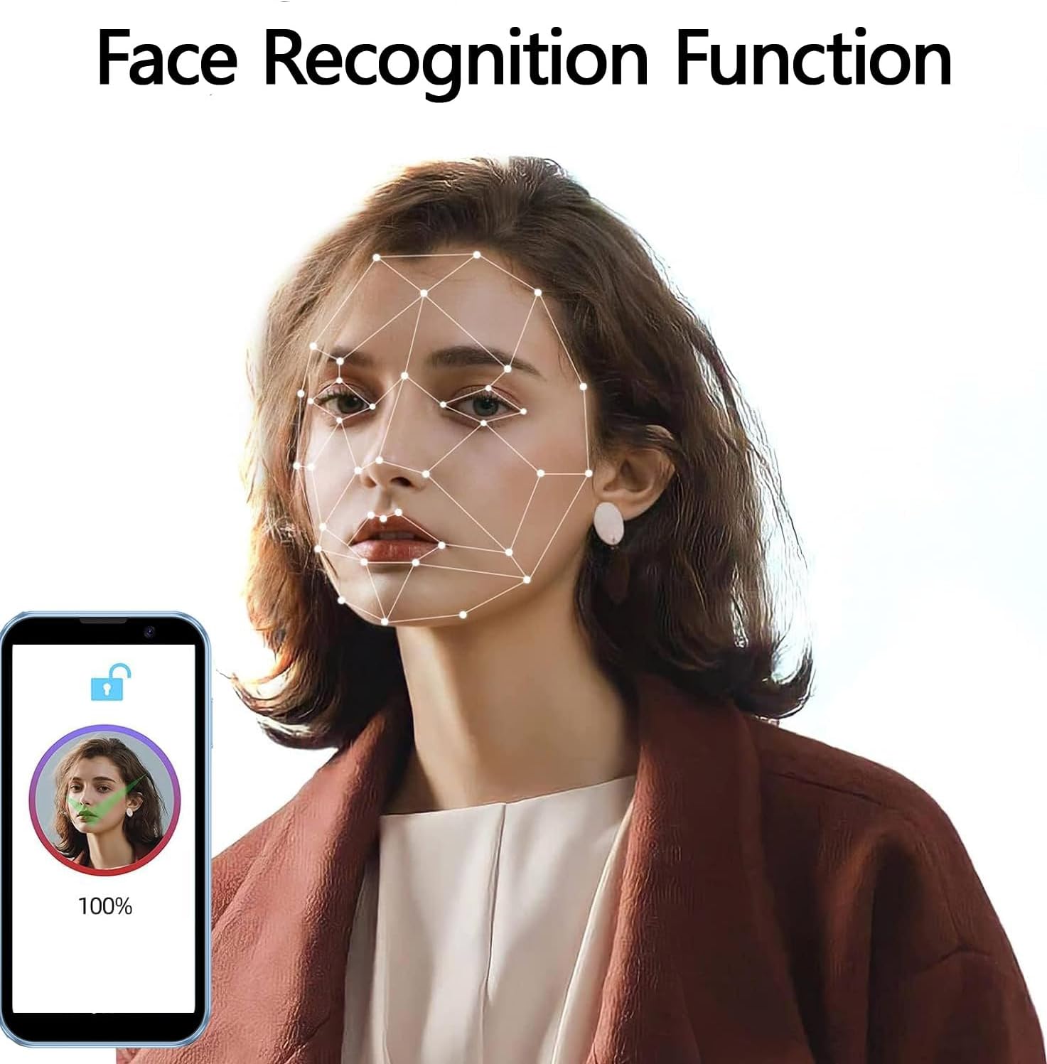 Mini 3G Smartphone Unlocked, 3.0" HD Android Dual Sim Quad Core Face ID Mini Premium Child Small Cell Phone World's Smallest Student Pocket Cellphone, 2+16GB Light Blue 8 Mini 3G Smartphone Unlocked, 3.0" HD Android Dual Sim Quad Core Face ID Mini Premium Child Small Cell Phone World's Smallest Student Pocket Cellphone, 2+16GB Light Blue - Image 8