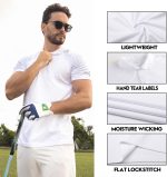 ZENGVEE Mens Polo Shirts Moisture Wicking Short Sleeve Performance Quick Dry Athletic Golf Shirts - Image 2