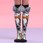 Crazy Socks For Kids Wacky Girls Cute Knee Socks Girl 3D High Tube Fashion Kids - Image 2
