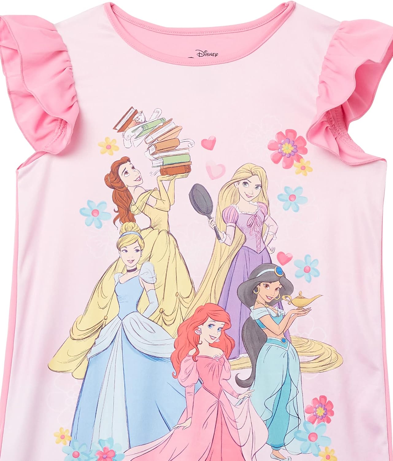 Disney Princess Girls' 3-Pack Princess Nightgowns, Fantasy Gown, Soft & Cute Pajamas for Kids 10 Disney Princess Girls' 3-Pack Princess Nightgowns, Fantasy Gown, Soft & Cute Pajamas for Kids - Image 10