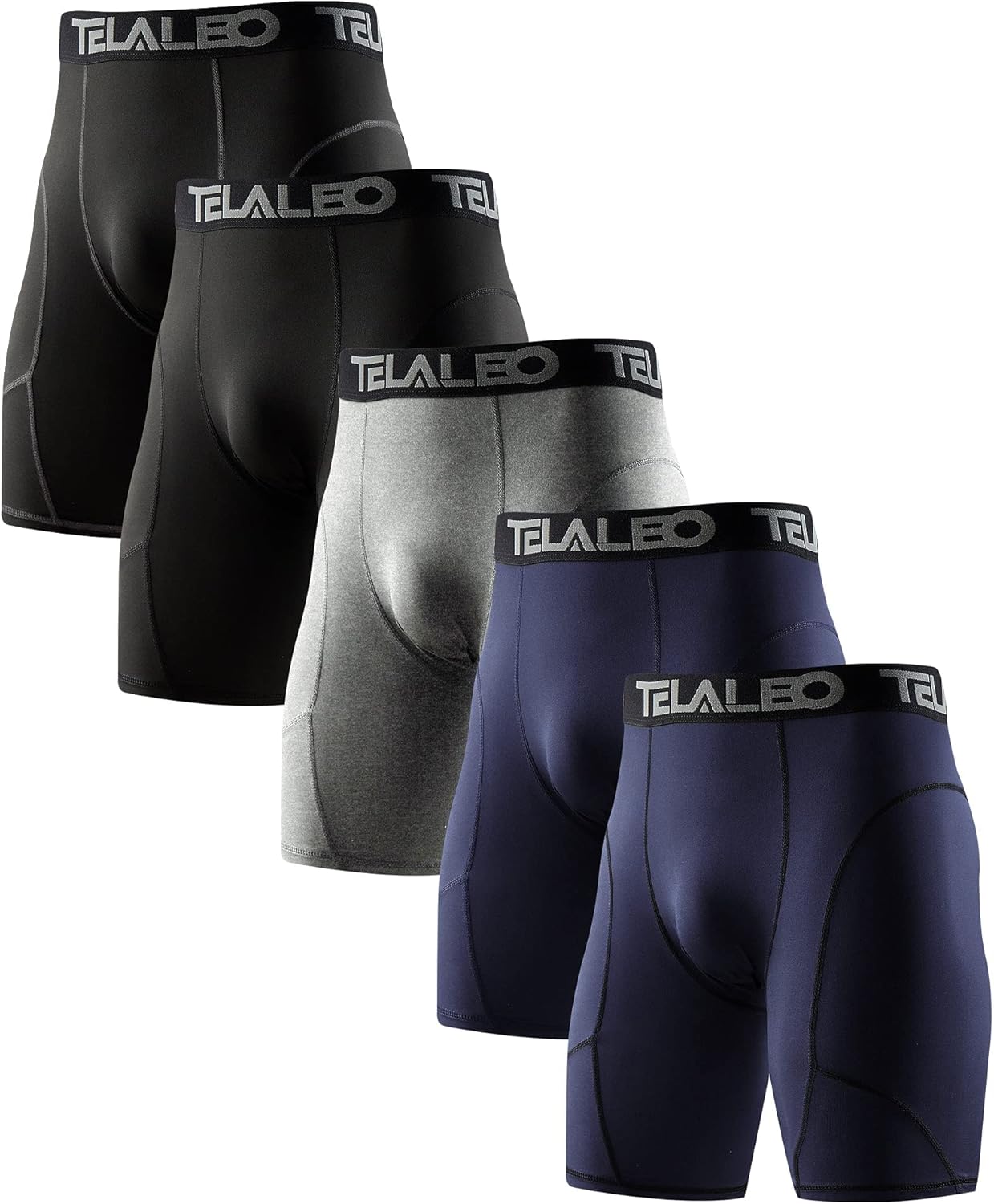 TELALEO 6 or 5 Pack Compression Shorts for Men Spandex Sport Shorts Athletic Workout Running Performance Baselayer Underwear 1 TELALEO 6 or 5 Pack Compression Shorts for Men Spandex Sport Shorts Athletic Workout Running Performance Baselayer Underwear