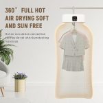 Portable Dryer With 480 Minute Timer Function 20 Minute Quick Drying Mini Dryer - a Compact Suitable for RVs, Apartments, Travel, Student Dormitories, equipped With a Drying Bag Remote Control - Image 7
